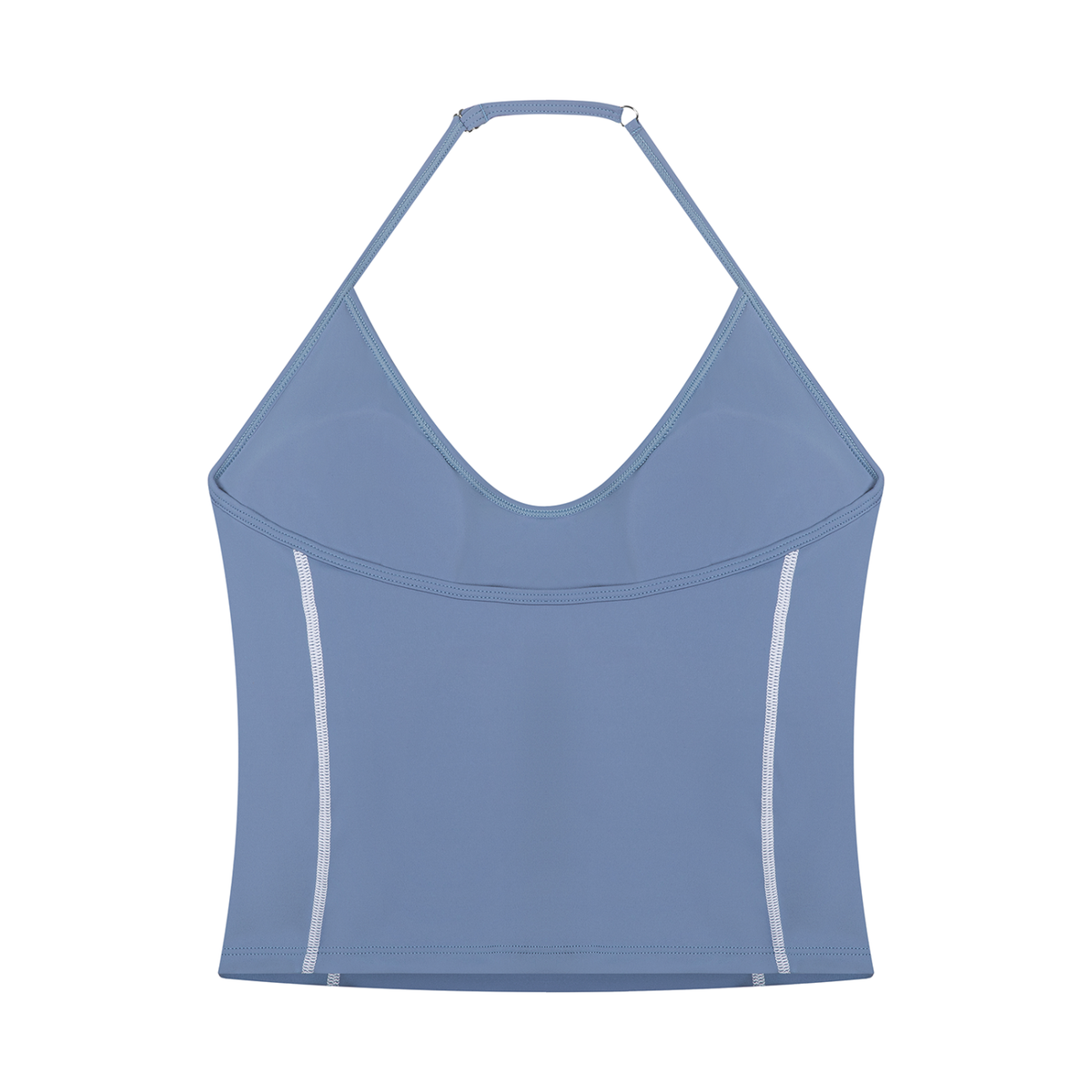 Halter Neck Yoga Tank Top & High Waisted Yoga Biker Shorts