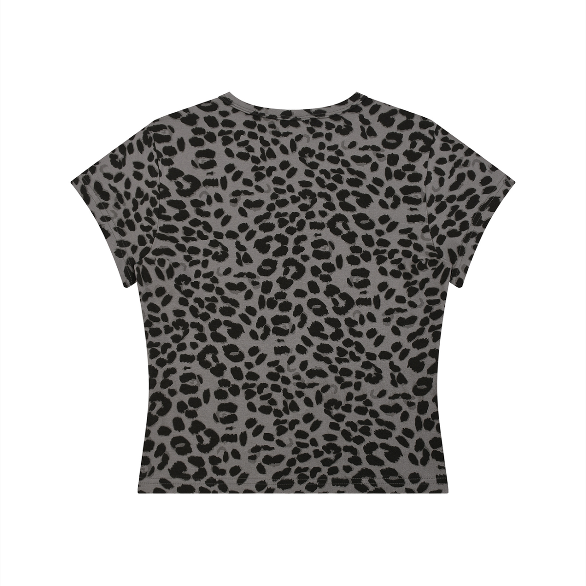 "I - AM MY OWN MUSE"  Leopard Print Crop T-Shirt