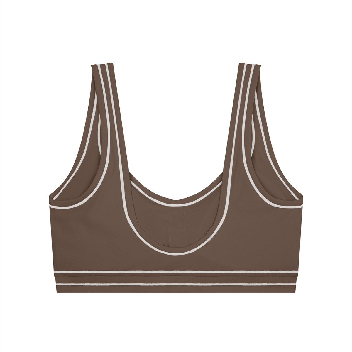 Topstitched Yoga Sports Bra & High-Rise Topstitched  Leggings Set