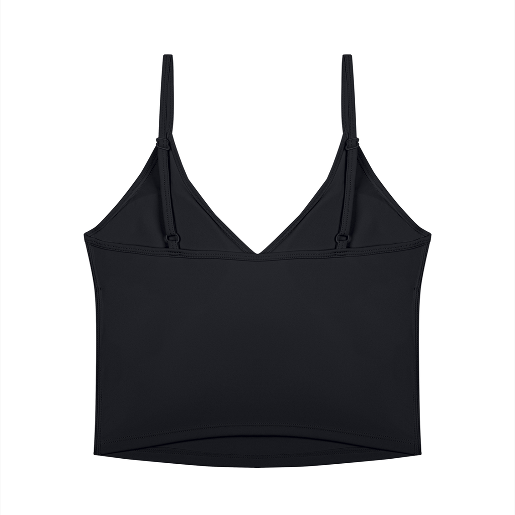 V-Neck Yoga Tank Top & High Waisted Yoga Biker Shorts Set
