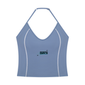 Halter Neck Yoga Tank Top & High Waisted Yoga Biker Shorts