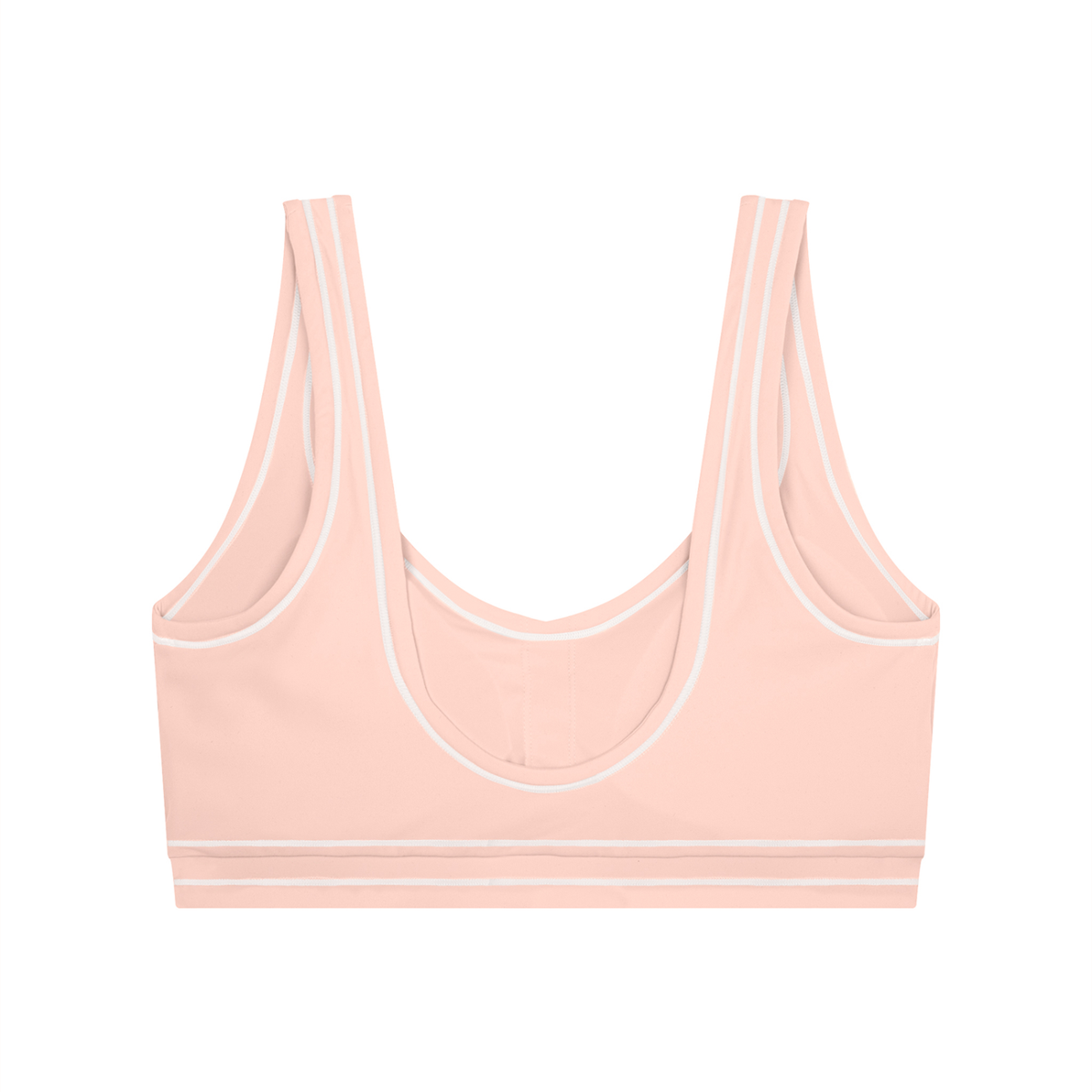 Topstitched Yoga Sports Bra & High-Rise Topstitched  Leggings Set