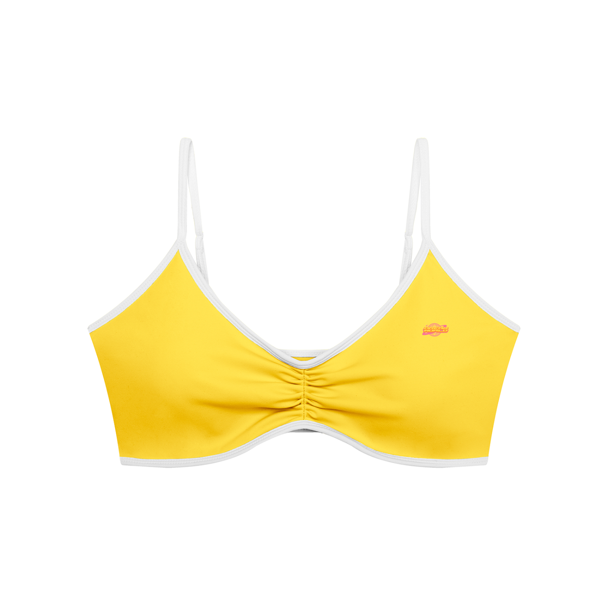 Dream World's Color Block Ruched Sports Bra & High-Waisted Yoga Leggings Set
