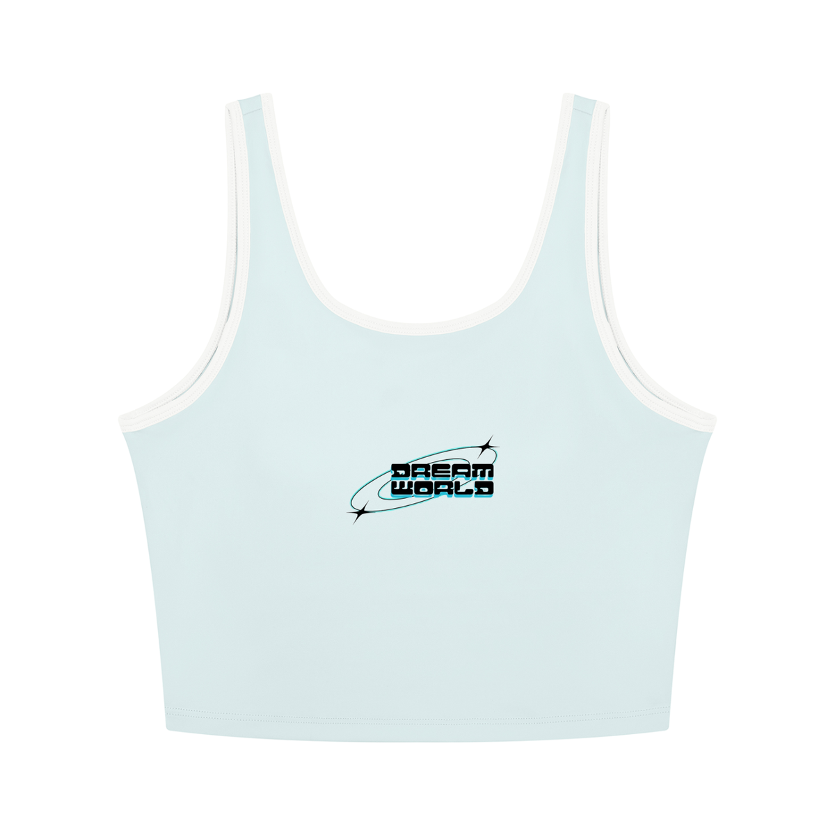 Dream World's Color Block Yoga Top & Ruched High Waisted Yoga Shorts Set