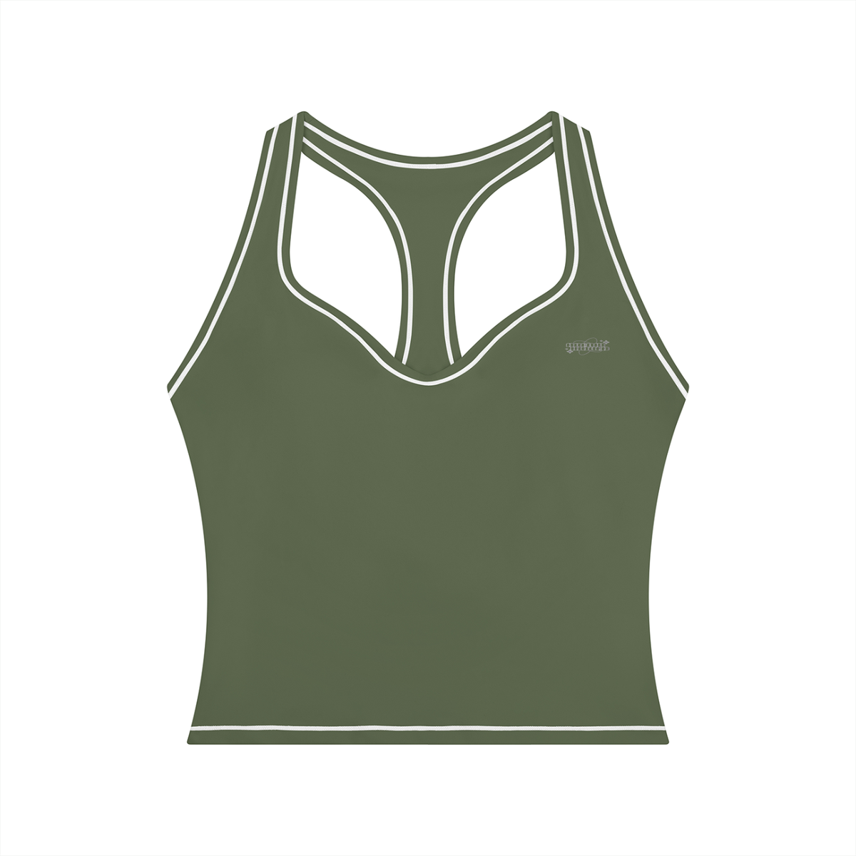 Topstitching Yoga Tank Top & High-Rise Flared Yoga Pants Set