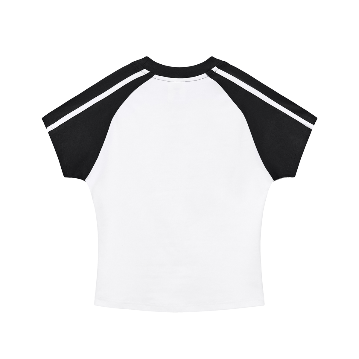 Dream World's Contrast Stripes Bodycon Raglan  Sleeve T-Shirt