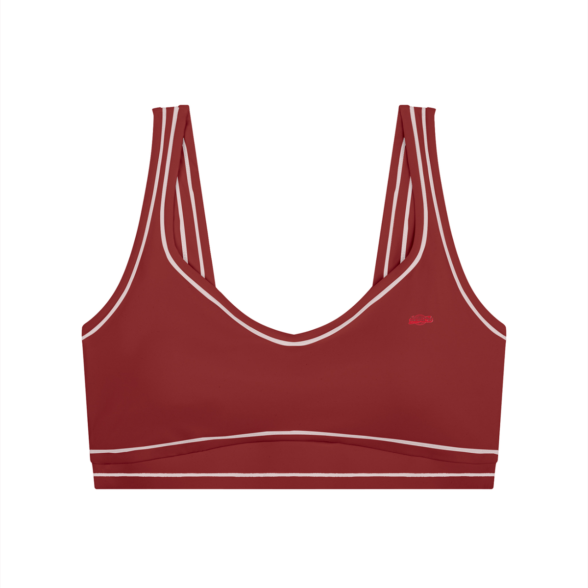 Topstitched Yoga Sports Bra & High-Rise Topstitched  Leggings Set