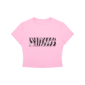 "PRINCESS"  Crewneck Crop T-Shirt