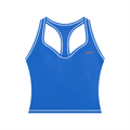 Topstitching Yoga Tank Top & High-Rise Flared Yoga Pants Set