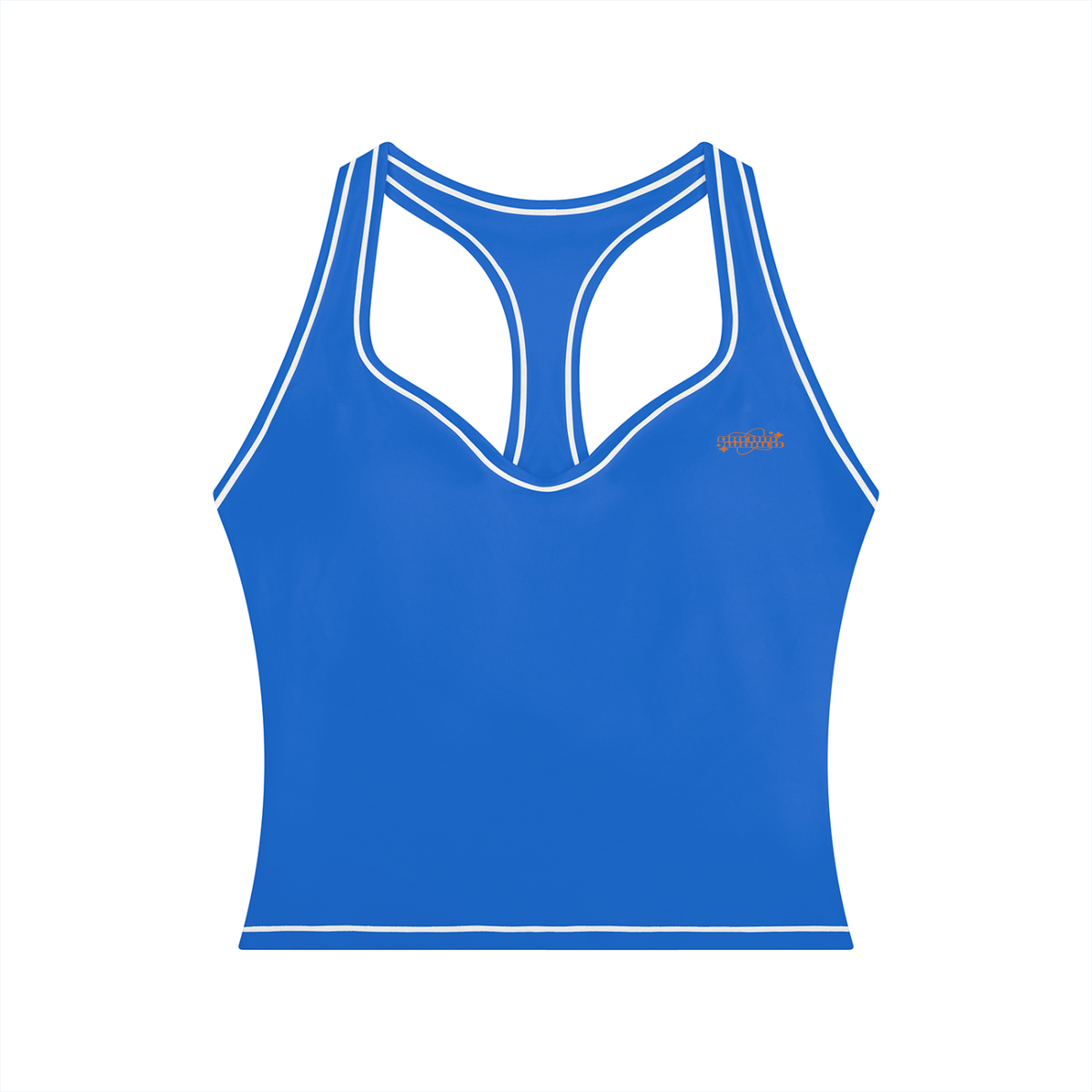 Topstitching Yoga Tank Top & High-Rise Flared Yoga Pants Set
