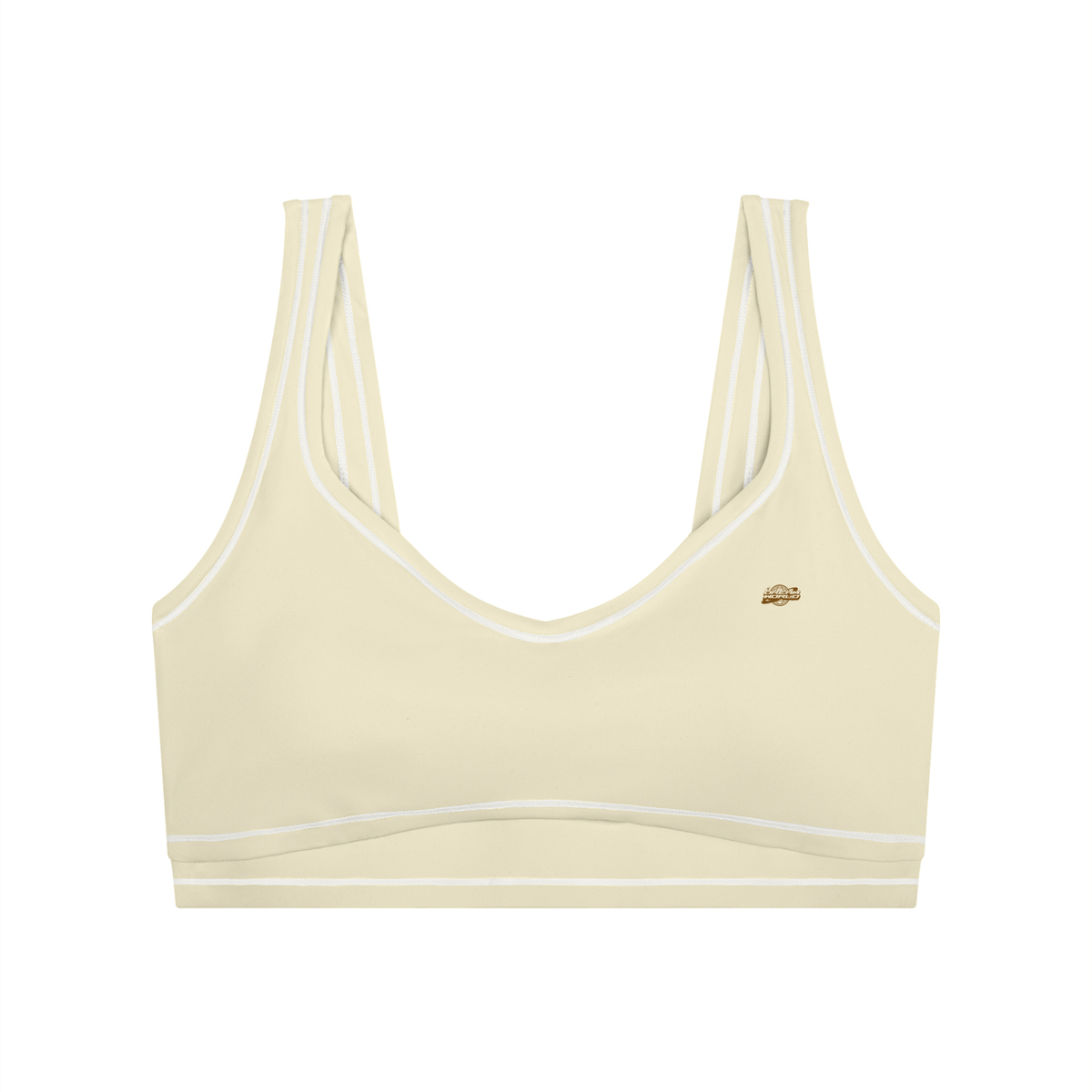 Topstitched Yoga Sports Bra & High-Rise Topstitched  Leggings Set