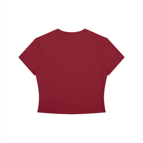 "BORN TO BE ICONIC"  Crewneck Crop T-Shirt