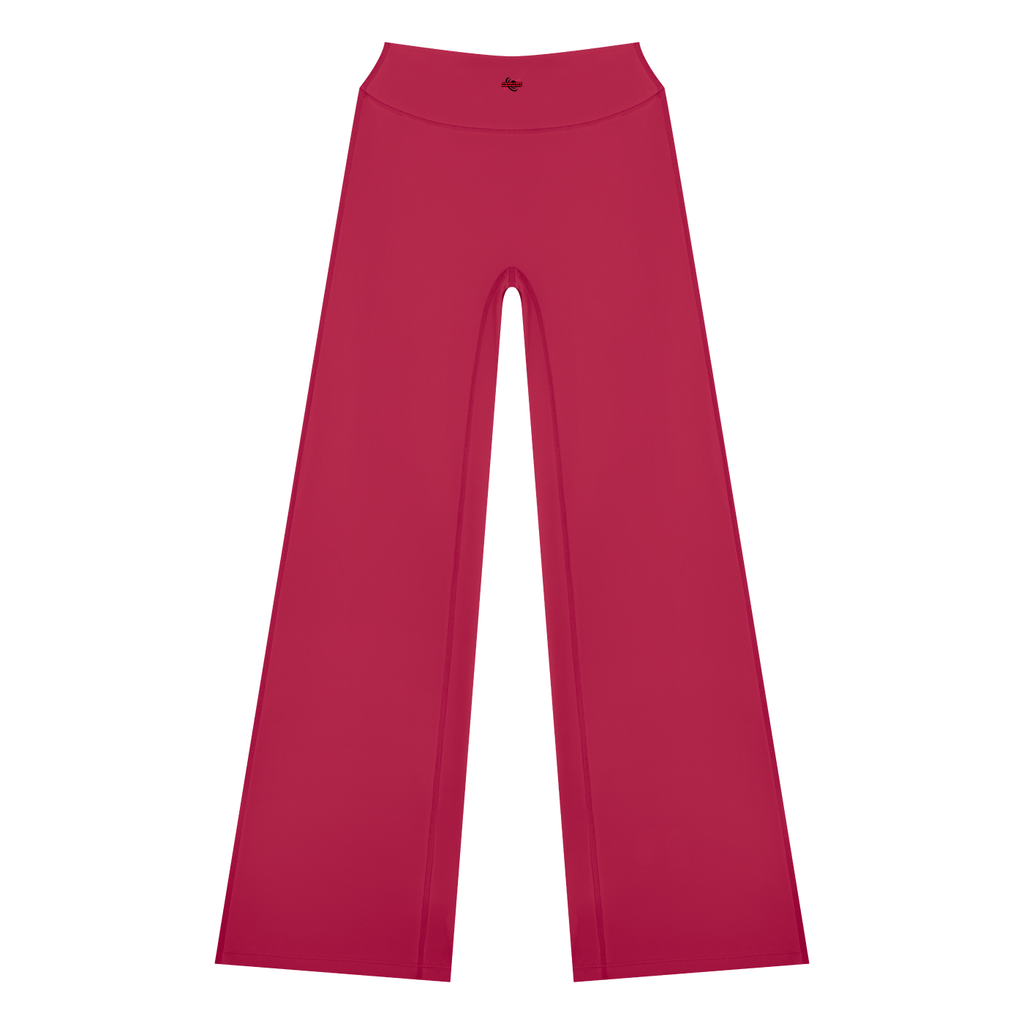 Yoga Cropped Tube Top & High-Rise Yoga Flare Pants Set