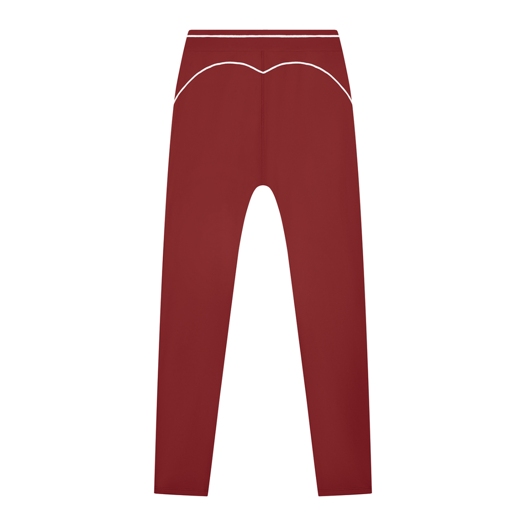 Topstitched Yoga Sports Bra & High-Rise Topstitched  Leggings Set