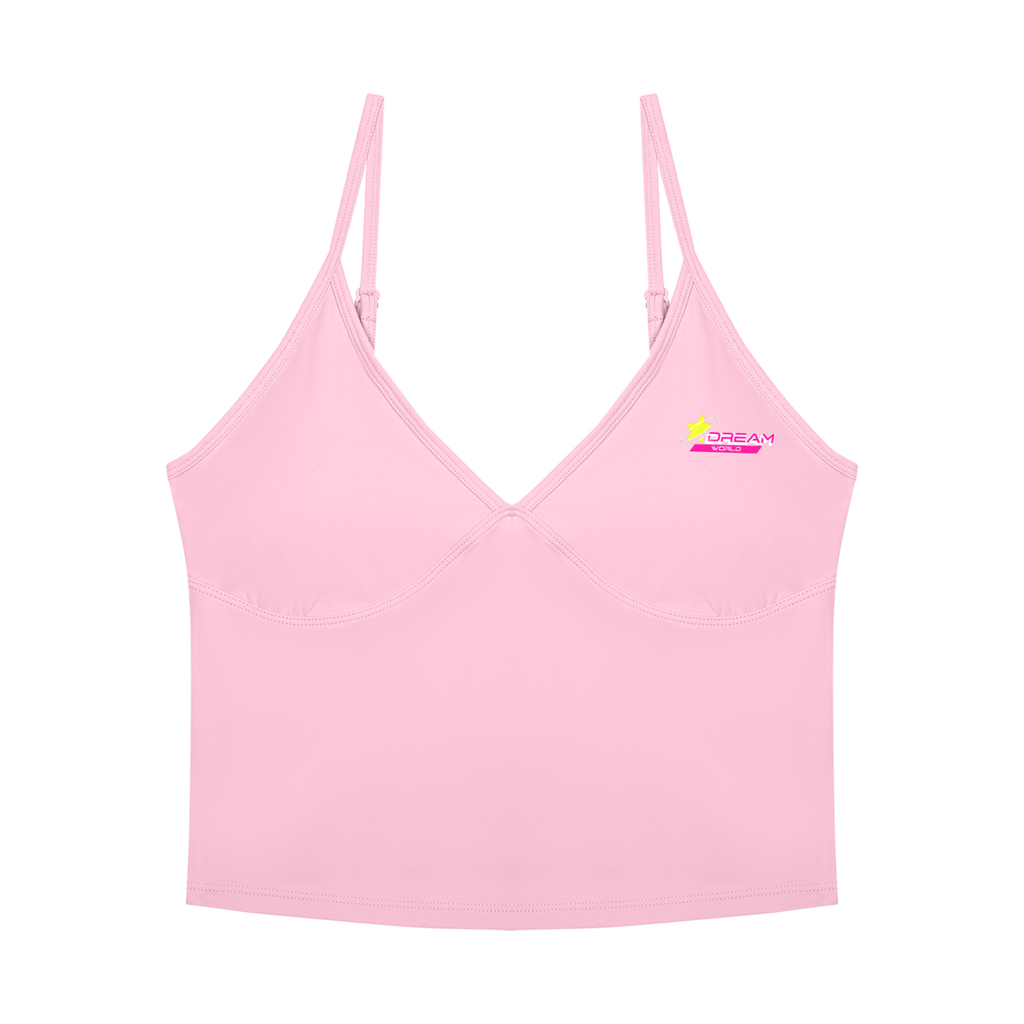 V-Neck Yoga Tank Top & High Waisted Yoga Biker Shorts Set