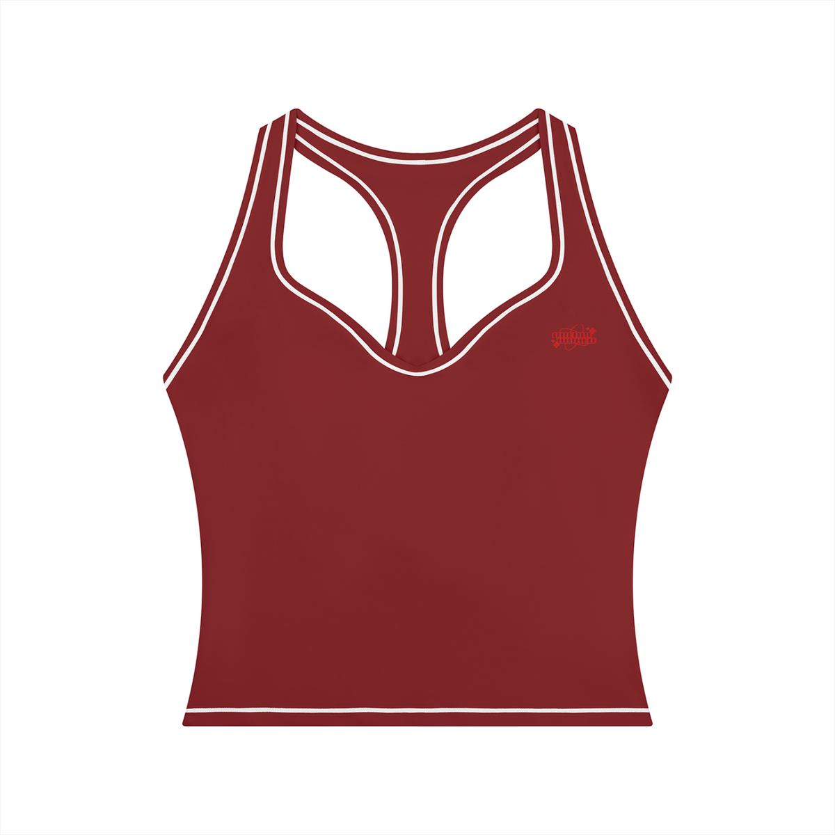 Topstitching Yoga Tank Top & High-Rise Flared Yoga Pants Set
