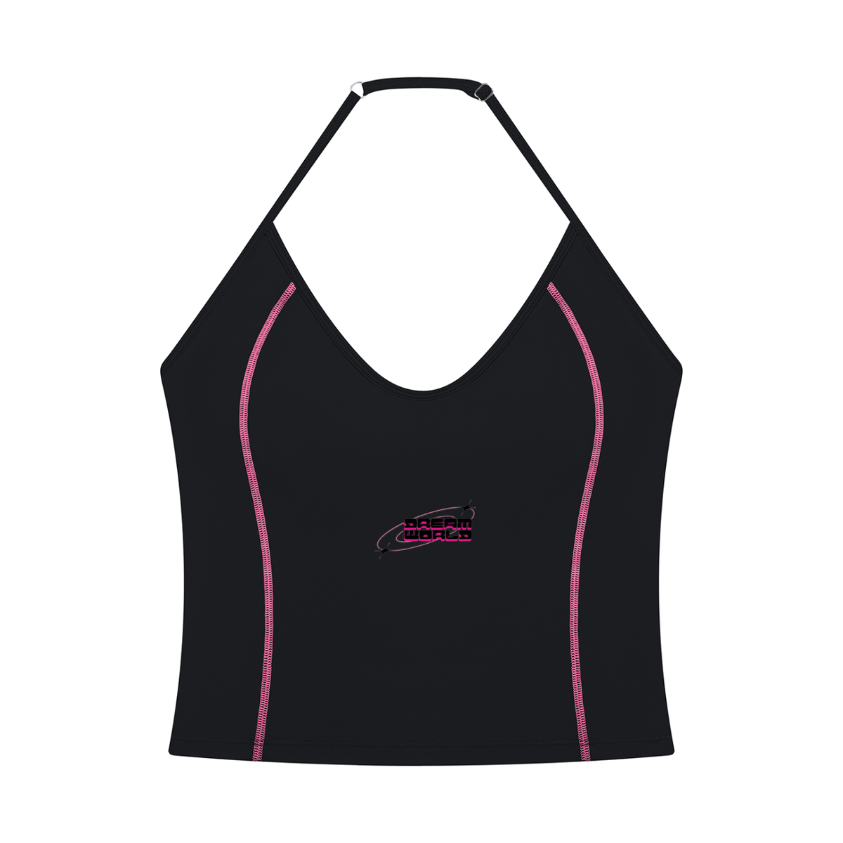 Halter Neck Yoga Tank Top & High Waisted Yoga Biker Shorts