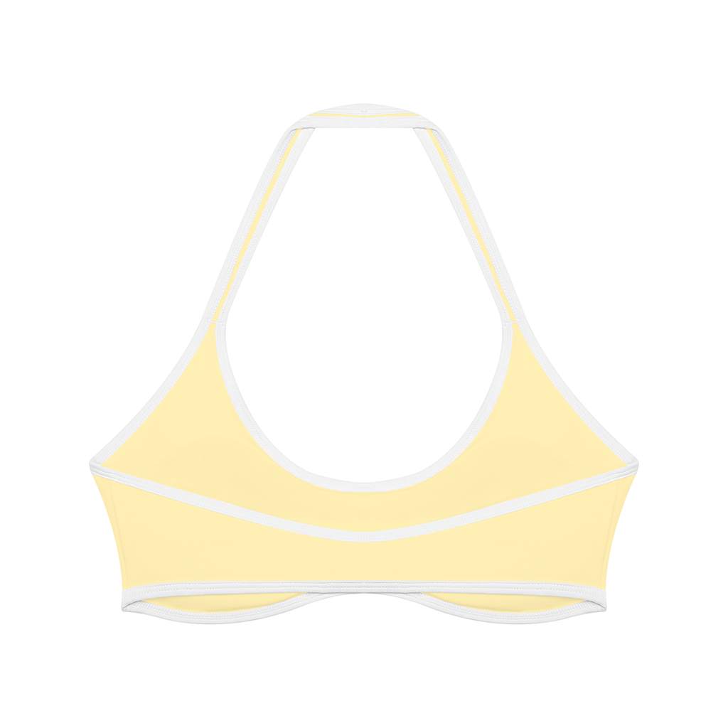 Halter Color Block Yoga Sports Bra & Color Block A-Line Skirt