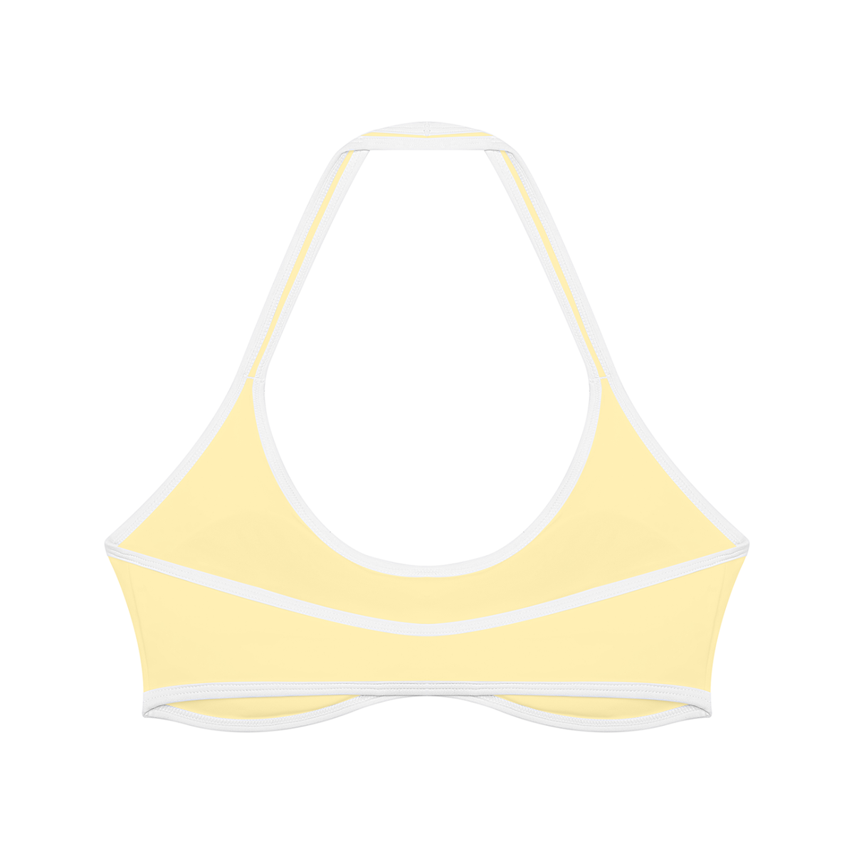 Halter Color Block Yoga Sports Bra & Color Block A-Line Skirt