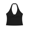 Ruched Halter Yoga Tank Top with Crop Yoga Sports Jacket & Leggings