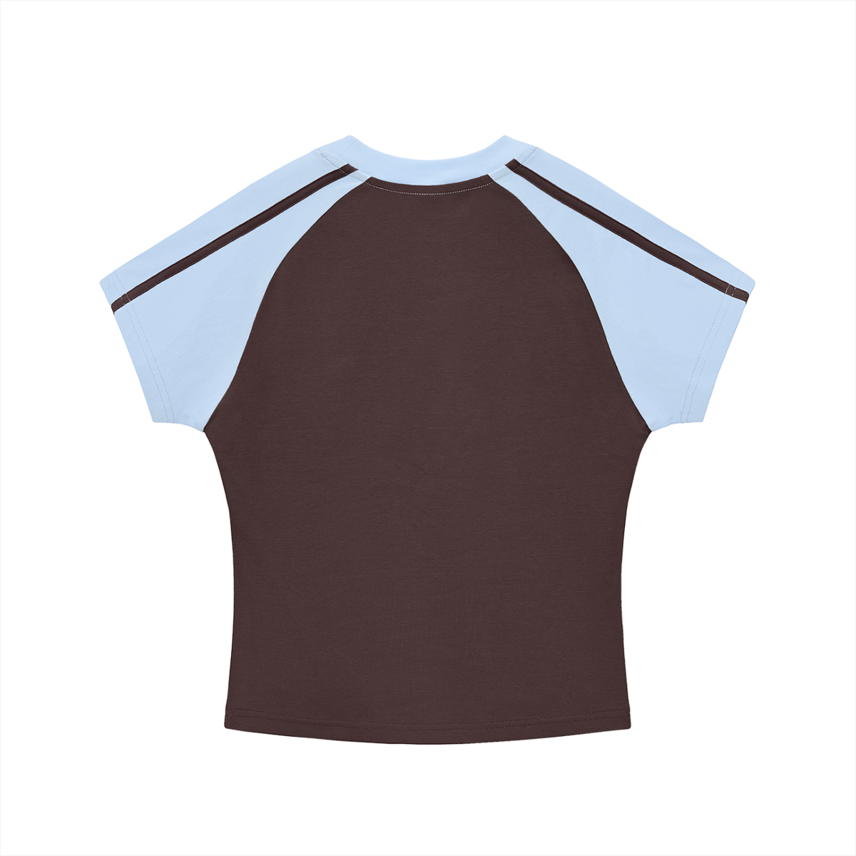 Dream World's Contrast Stripes Bodycon Raglan  Sleeve T-Shirt