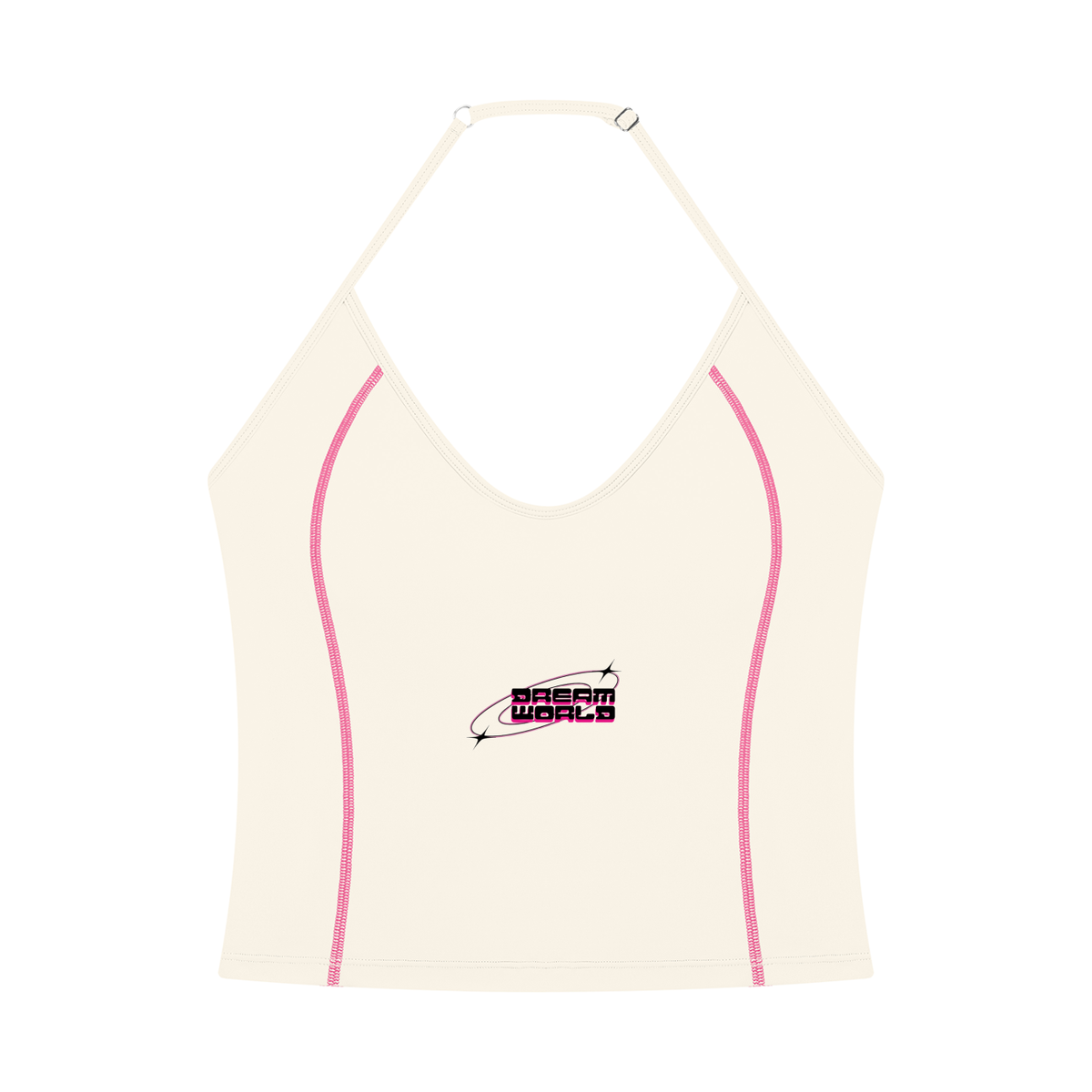 Halter Neck Yoga Tank Top & High Waisted Yoga Biker Shorts