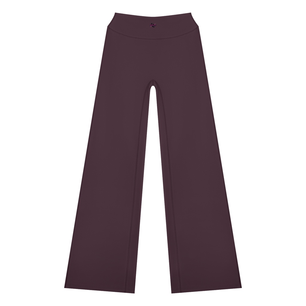 Yoga Cropped Tube Top & High-Rise Yoga Flare Pants Set