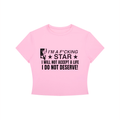 "I'M A F*CKING STAR I WILL NOT ACCEPT A LIFE I DO NOT DESERVE!"  Crewneck Crop T-Shirt