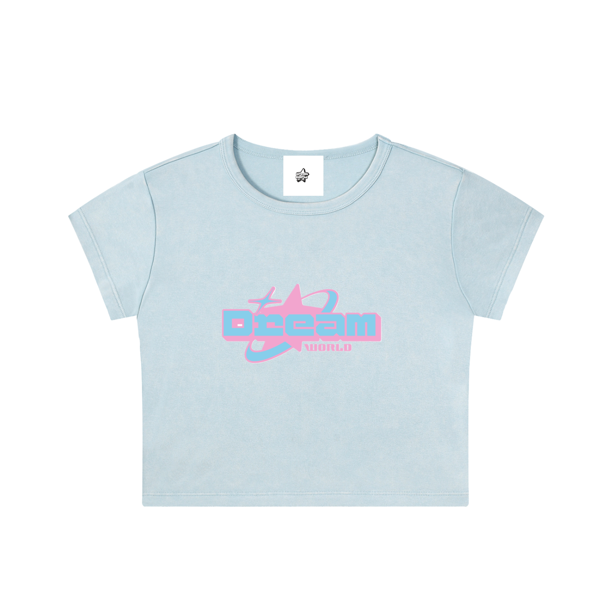 Dream World's Snow Washed Crop Top