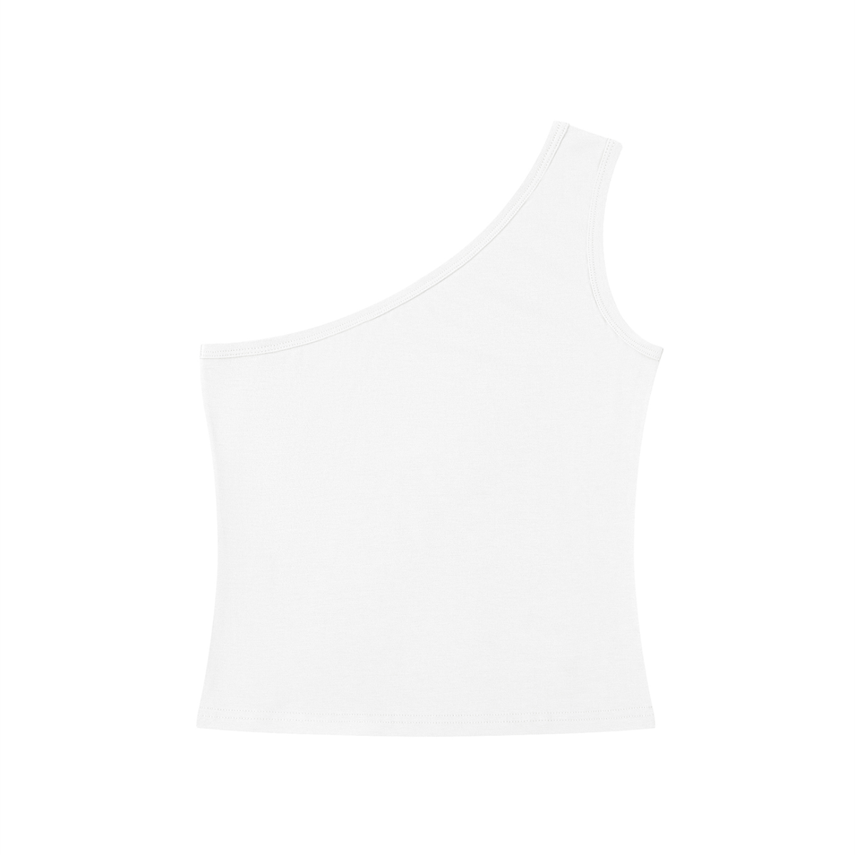 Dream World's  One-Shoulder Crop Tank Top