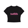 "HOOCHIEFIED" Crewneck Crop T-Shirt