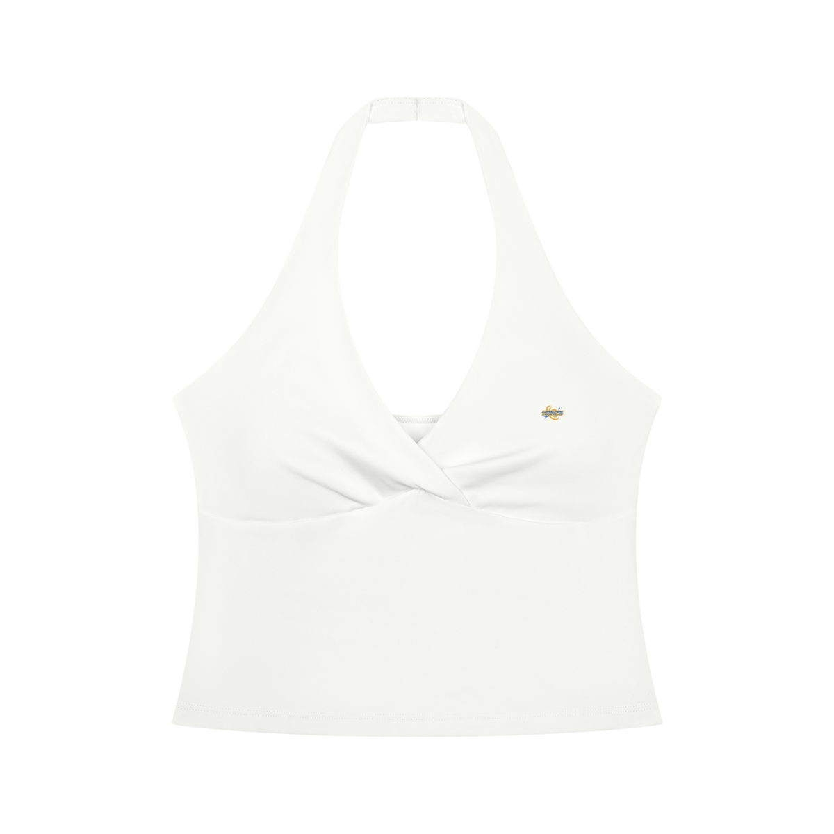 Ruched Halter Yoga Tank Top with Crop Yoga Sports Jacket & Leggings