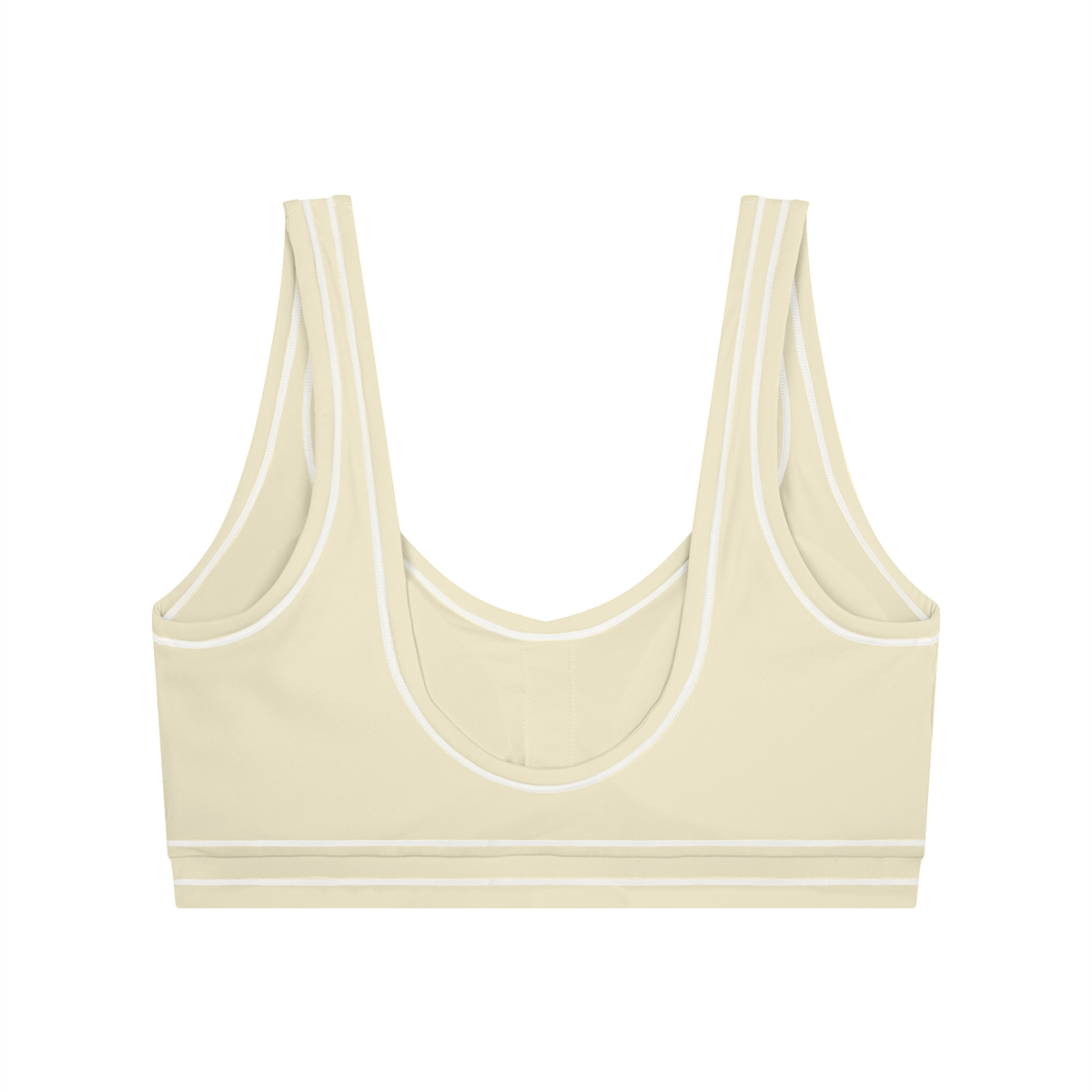 Topstitched Yoga Sports Bra & High-Rise Topstitched  Leggings Set