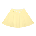 Halter Color Block Yoga Sports Bra & Color Block A-Line Skirt