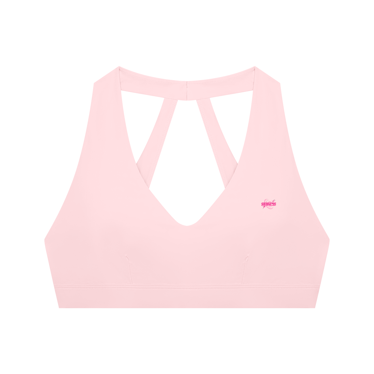 Dream World's Halter Cropped Sports Bra & High Rise Flared Yoga Pants Set