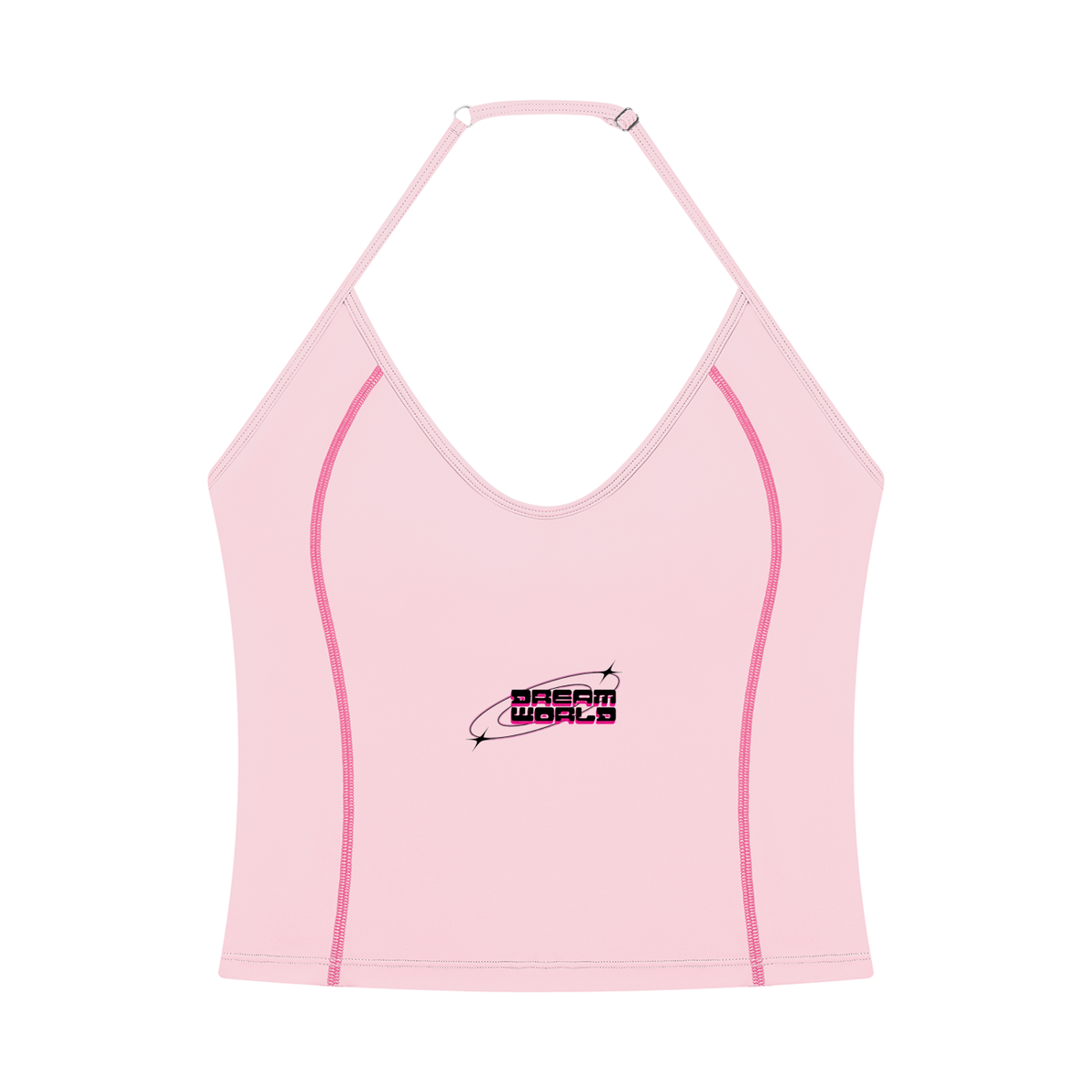 Halter Neck Yoga Tank Top & High Waisted Yoga Biker Shorts