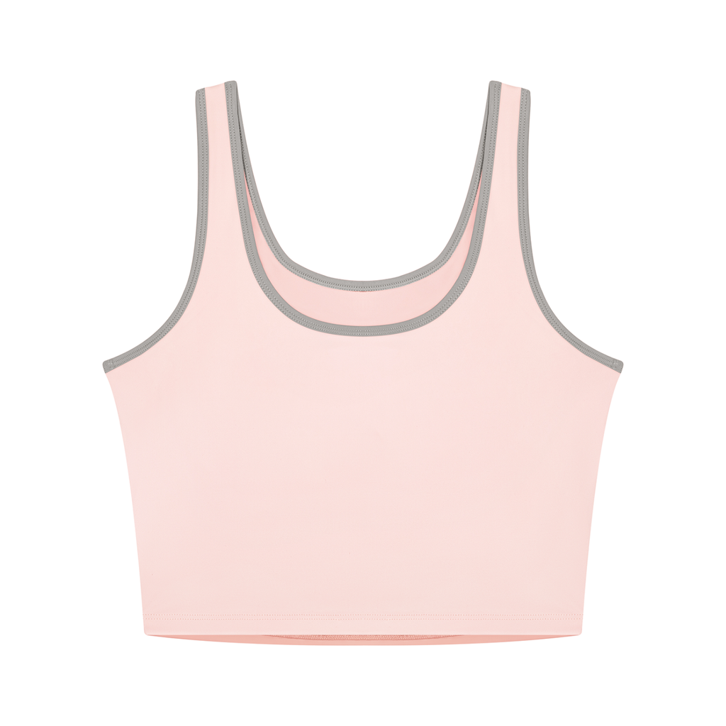 Dream World's Color Block Yoga Top & Ruched High Waisted Yoga Shorts Set